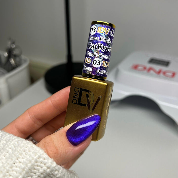 DND DIVA 9D Cat Eye Glassball #03 - Puma Purple
