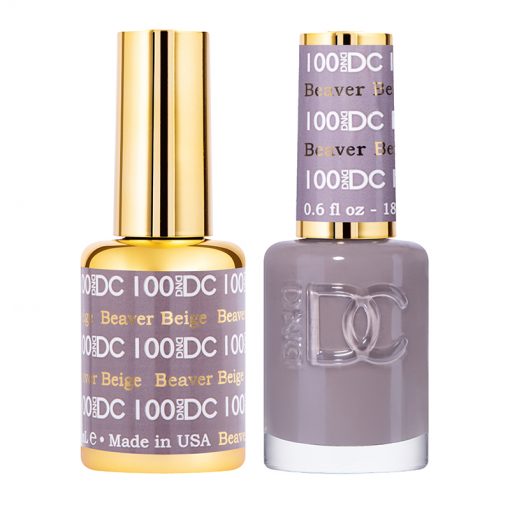 DC Beaver Beige Gel Polish & Lacquer Duos #100