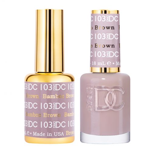 DC Bamboo Brown Gel Polish & Lacquer Duos #103
