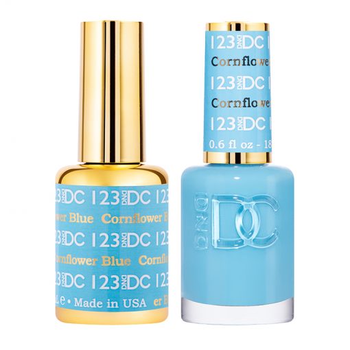 DC Cornflower Blue Gel Polish & Lacquer Duos #123