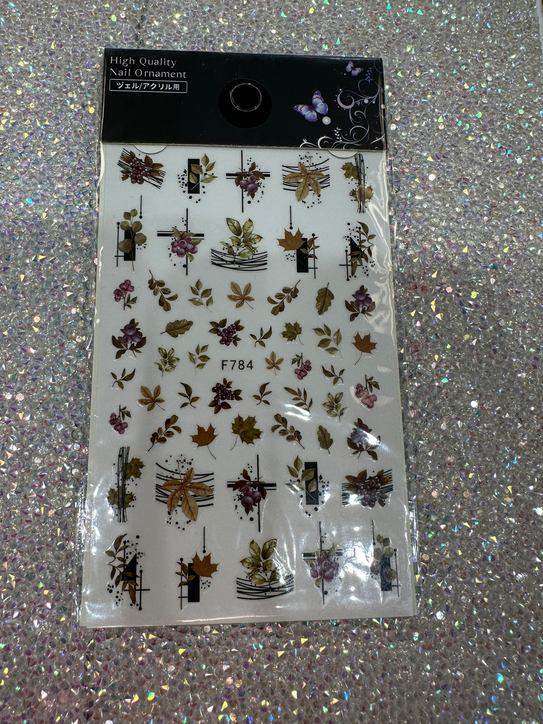 Decal Stickers Flowers and Leaves F784