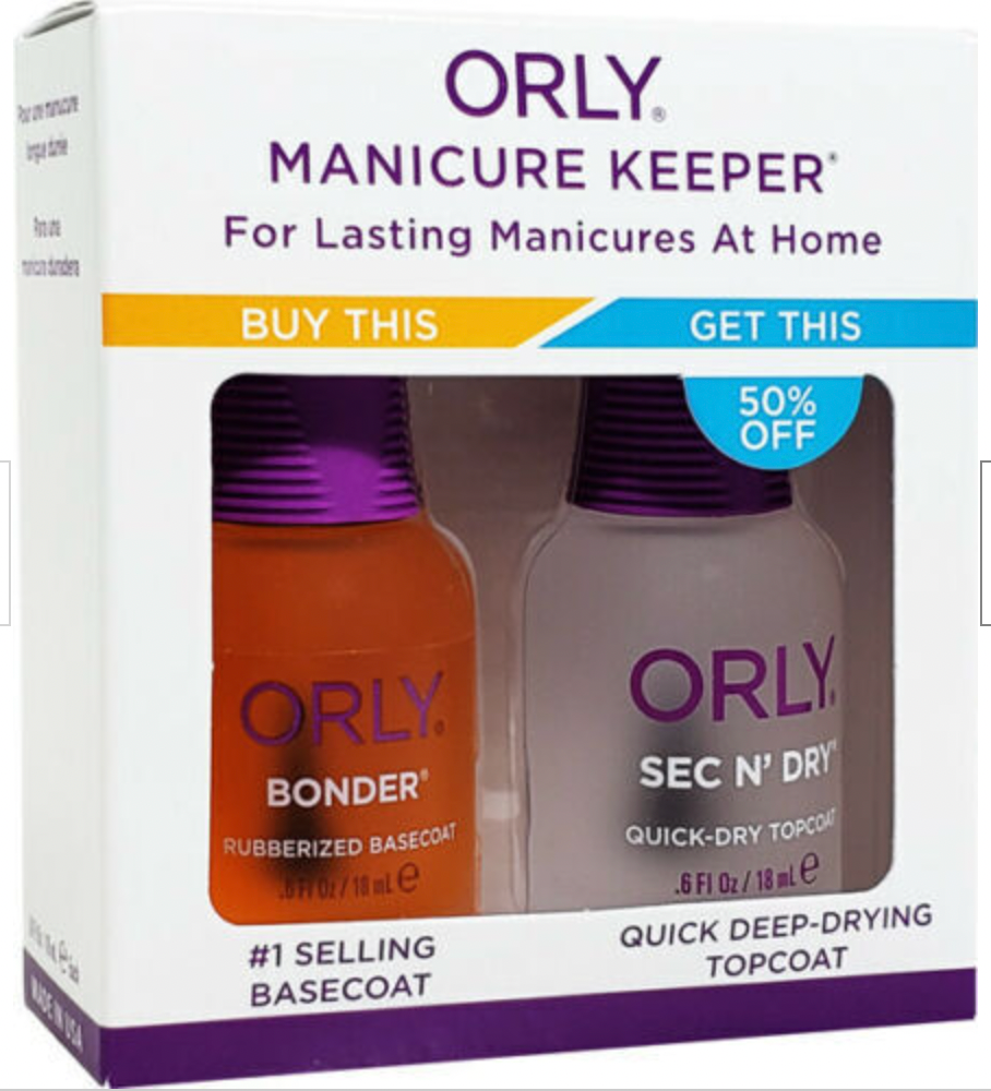 ORLY DUO BONDER + SEC N' DRY QUICK-DRY TOP COAT