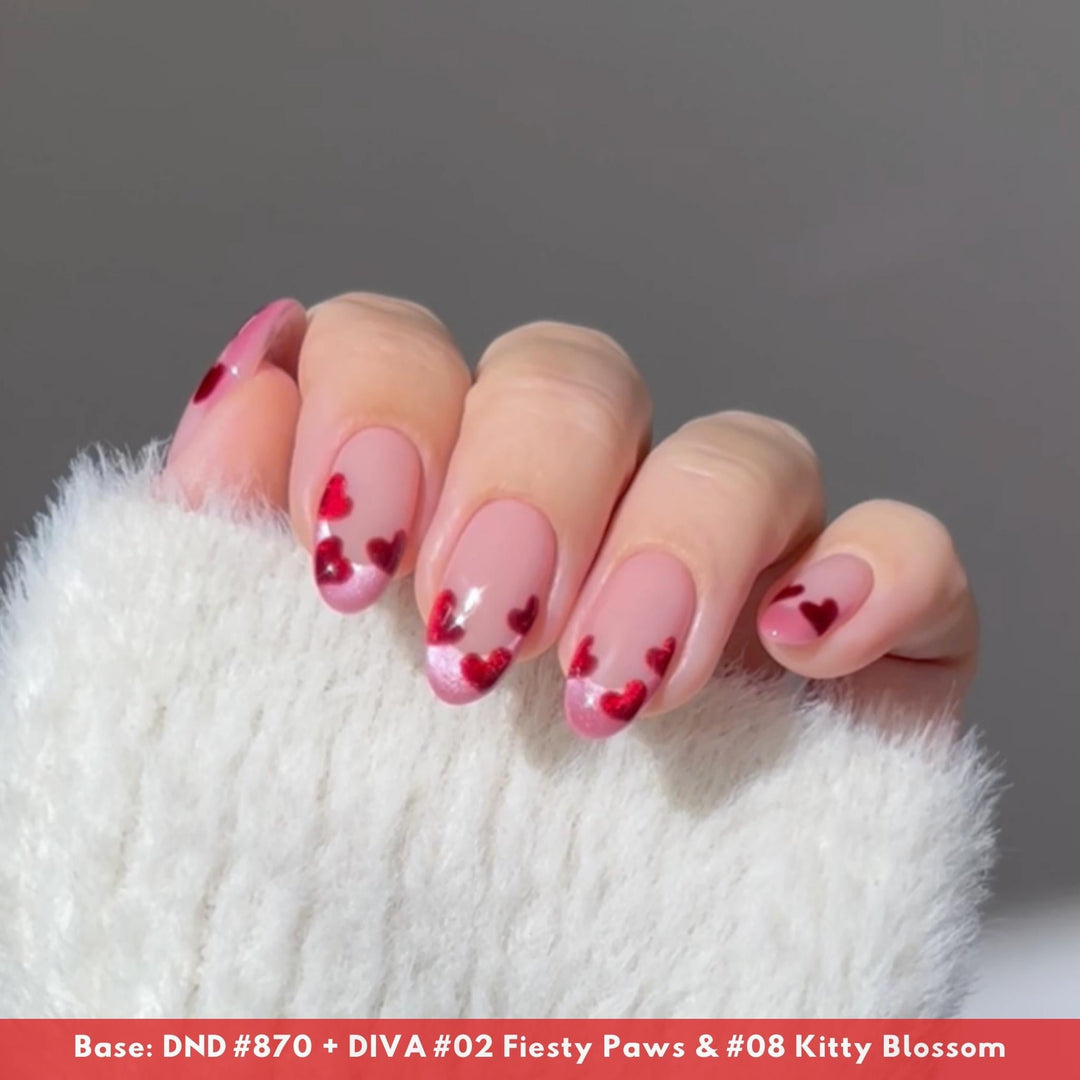 DND DIVA 9D Cat Eye Glassball #08 - Kitty Blossom