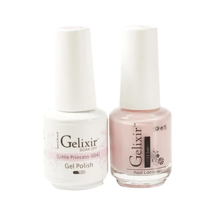 Gelixir 004 Little Princess - Gelixir Gel Polish & Matching Nail Lacquer Duo Set - 0.5oz