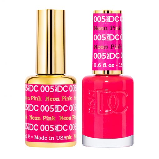 DC Neon Pink Gel Polish & Lacquer Duos #005