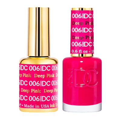 DC Deep Pink Gel Polish & Lacquer Duos #006