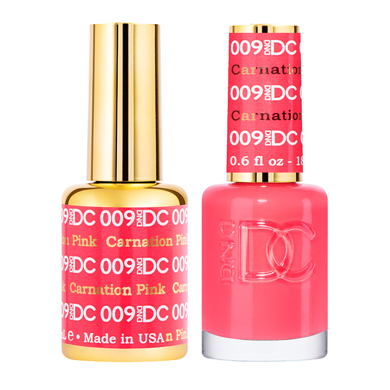 DC Carnation Pink Gel Polish & Lacquer Duos #009