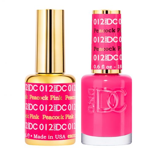 DC Peacock Pink Gel Polish & Lacquer Duos #012
