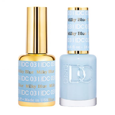 DC Milky Blue Gel Polish & Lacquer Duos #031