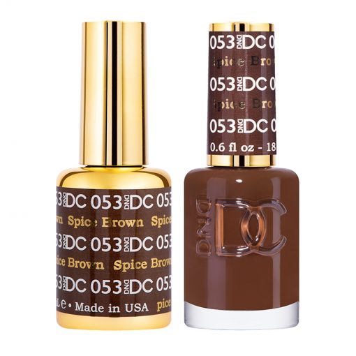 DC Spiced Brown Gel Polish & Lacquer Duos #053