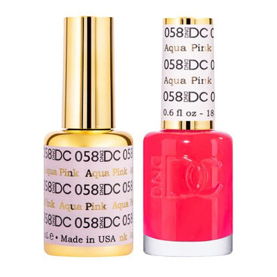 DC Aqua Pink Gel Polish & Lacquer Duos #058