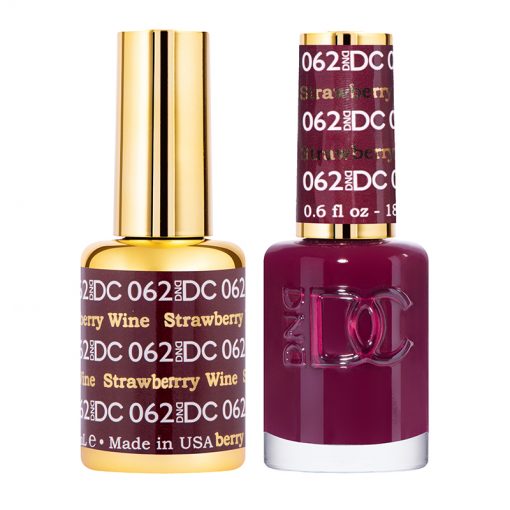 DC Strawberry Wine Gel Polish & Lacquer Duos #062