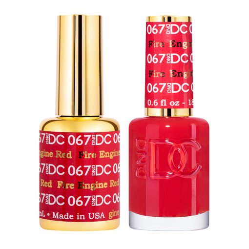 DC Fire Engine Red Gel Polish & Lacquer Duos #067