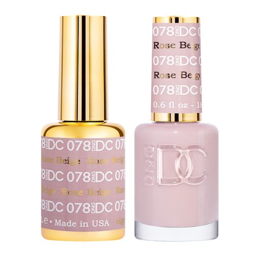 DC Rose Beige Gel Polish & Lacquer Duos #078