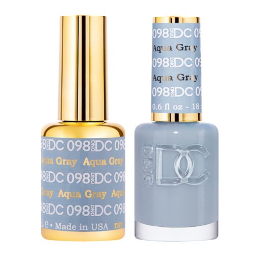 DC Aqua Gray Gel Polish & Lacquer Duos #098