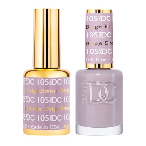 DC Beige Brown Gel Polish & Lacquer Duos #105