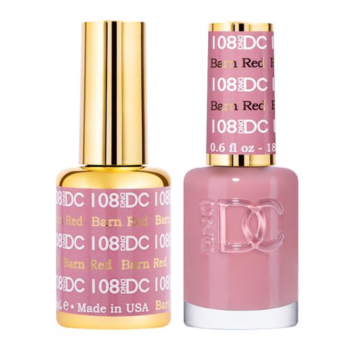 DC Barn Red Gel Polish & Lacquer Duos #108