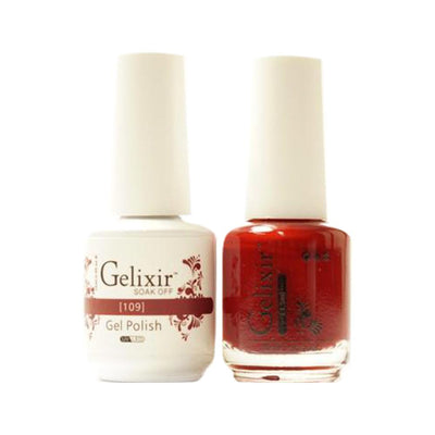 Gelixir 109 - Gelixir Gel Polish & Matching Nail Lacquer Duo Set - 0.5oz