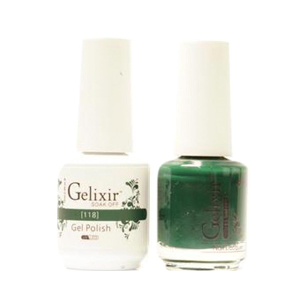 Gelixir 118 - Gelixir Gel Polish & Matching Nail Lacquer Duo Set - 0.5oz