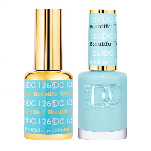 DC Beautiful Teal Gel Polish & Lacquer Duos #126