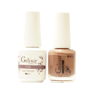 Gelixir 126 - Gelixir Gel Polish & Matching Nail Lacquer Duo Set - 0.5oz