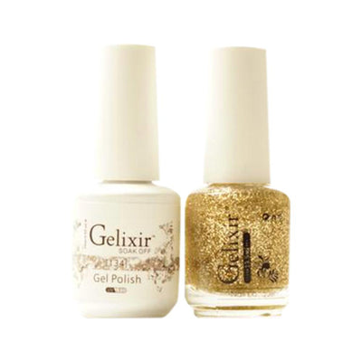 Gelixir 134 - Gelixir Gel Polish & Matching Nail Lacquer Duo Set - 0.5oz