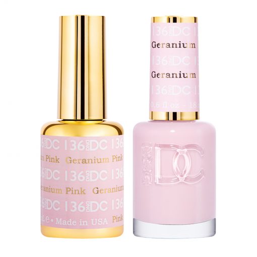 DC Geranium Pink Gel Polish & Lacquer Duos #136