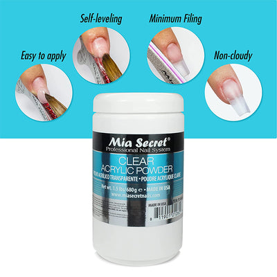 Mia secret - CLEAR ACRYLIC POWDER