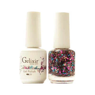 Gelixir 142 - Gelixir Gel Polish & Matching Nail Lacquer Duo Set - 0.5oz