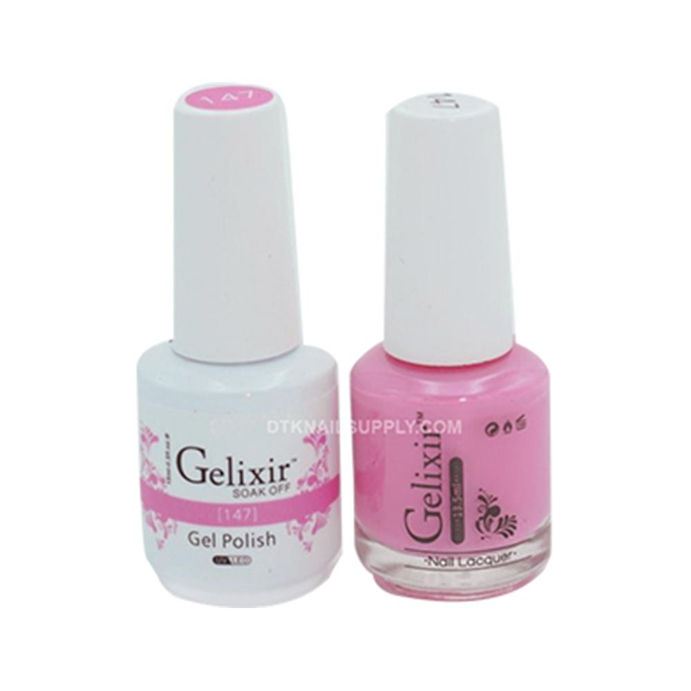 Gelixir 147 - Gelixir Gel Polish & Matching Nail Lacquer Duo Set - 0.5oz