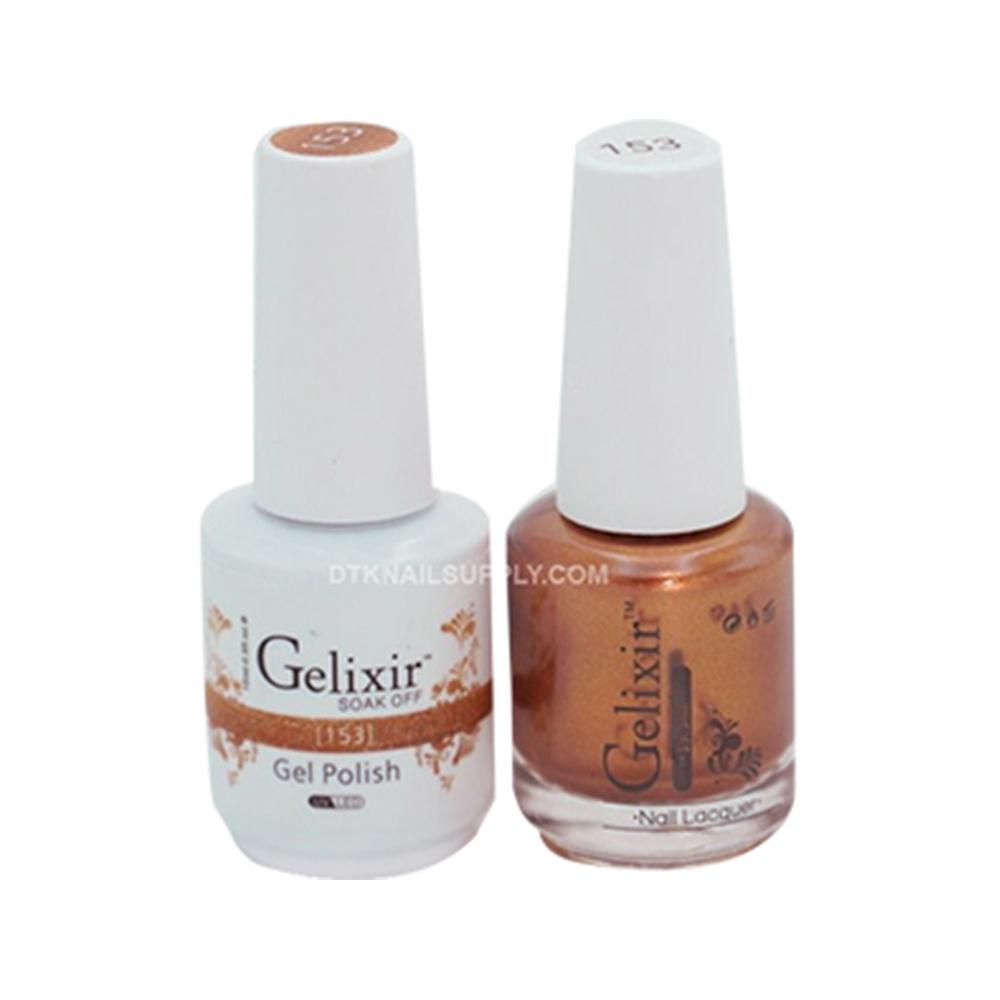 Gelixir 153 - Gelixir Gel Polish & Matching Nail Lacquer Duo Set - 0.5oz