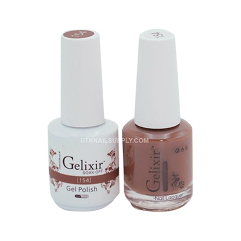 Gelixir 154 - Gelixir Gel Polish & Matching Nail Lacquer Duo Set - 0.5oz