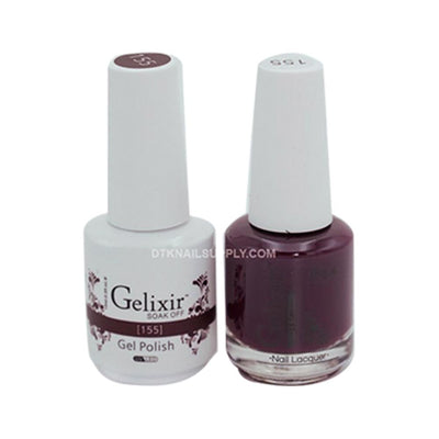 Gelixir 155 - Gelixir Gel Polish & Matching Nail Lacquer Duo Set - 0.5oz