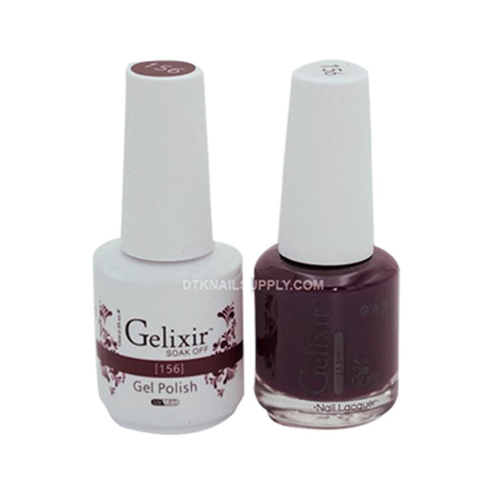 Gelixir 156 - Gelixir Gel Polish & Matching Nail Lacquer Duo Set - 0.5oz