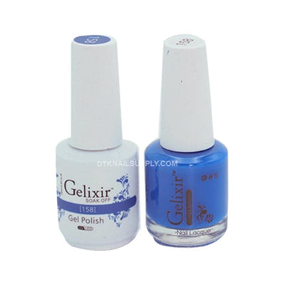 Gelixir 158 - Gelixir Gel Polish & Matching Nail Lacquer Duo Set - 0.5oz