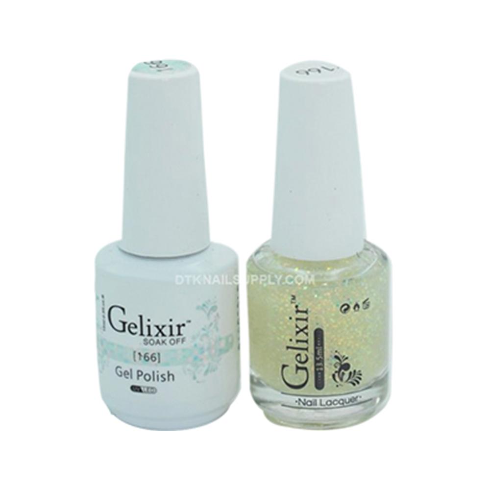 Gelixir 166 - Gelixir Gel Polish & Matching Nail Lacquer Duo Set - 0.5oz