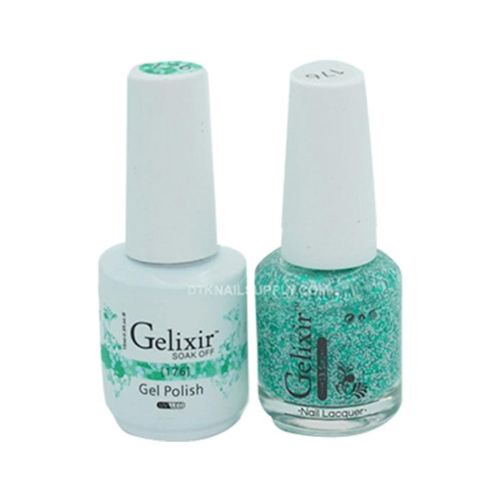 Gelixir 176 - Gelixir Gel Polish & Matching Nail Lacquer Duo Set - 0.5oz