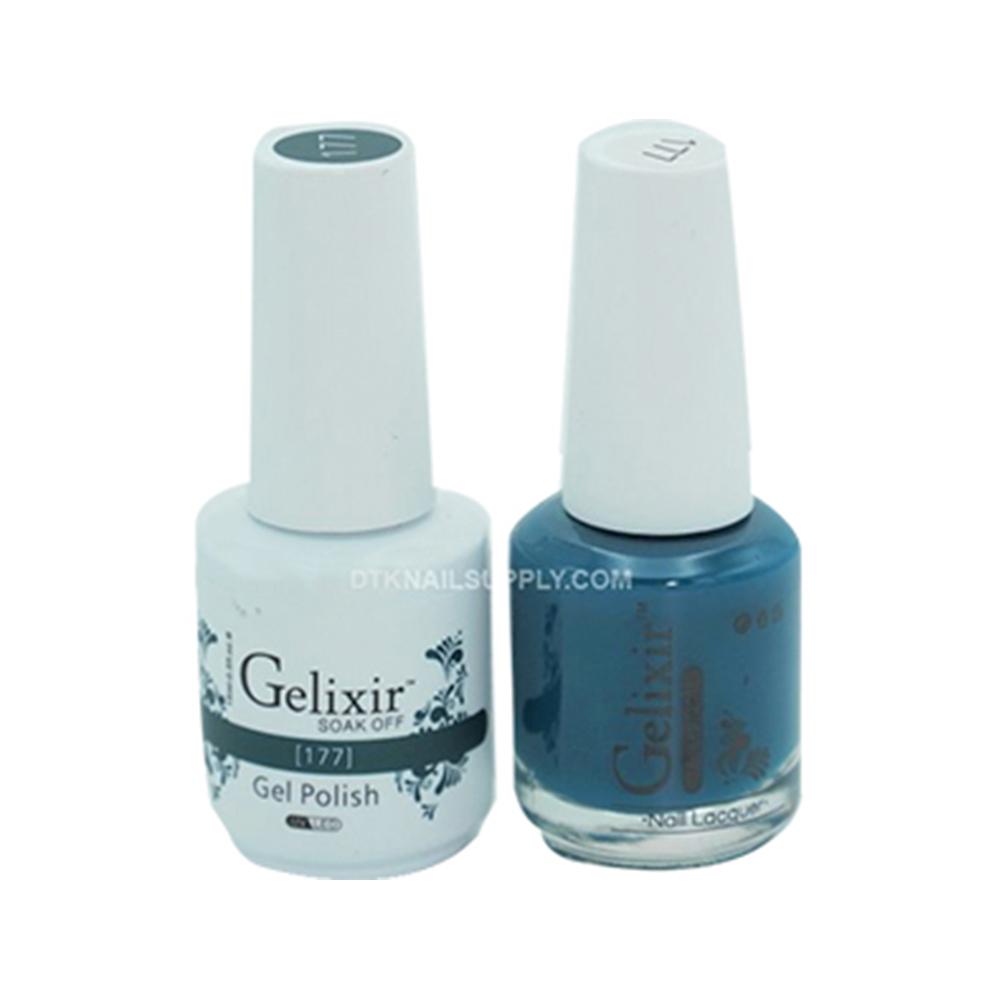 Gelixir 177 - Gelixir Gel Polish & Matching Nail Lacquer Duo Set - 0.5oz
