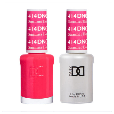 DND Summer Hot Pink Gel polish & Lacquer Duos #414