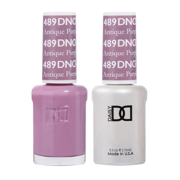 DND Antique Purple Gel polish & Lacquer Duos #489