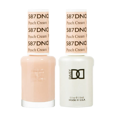 DND Peach Cream gel polish & Lacquer Duos #587