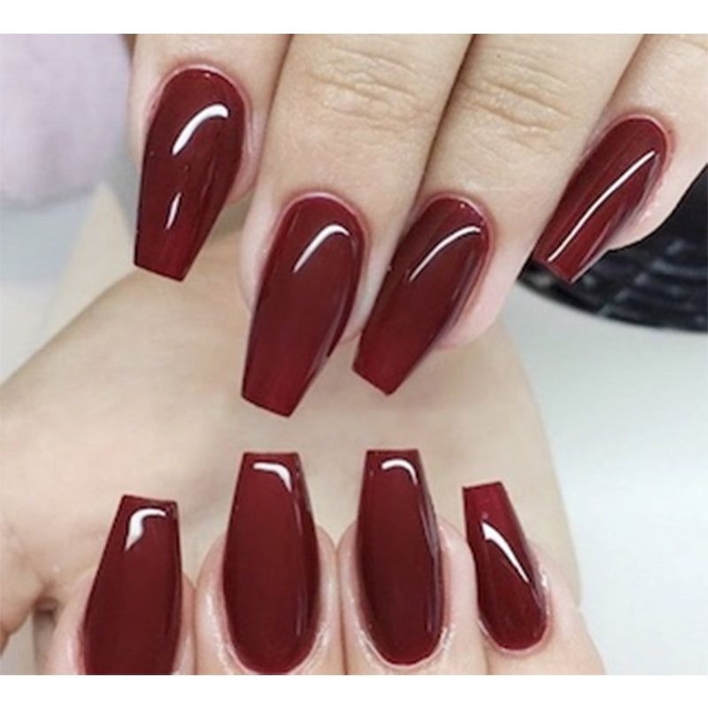 DND Garnet Red gel polish & Lacquer Duos #633