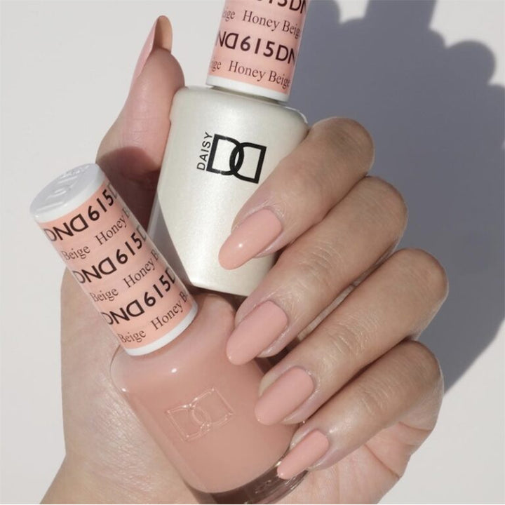 DND Honey Beige gel polish & Lacquer Duos #615