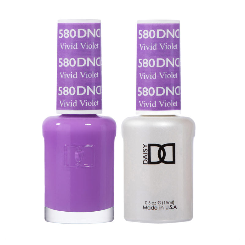 DND Vivid Violet gel polish & Lacquer Duos #580