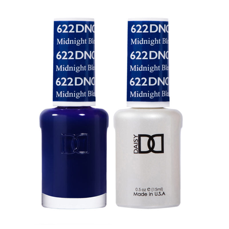 DND Midnight Blue gel polish & Lacquer Duos #622
