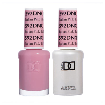 DND Italian Pink gel polish & Lacquer Duos #592