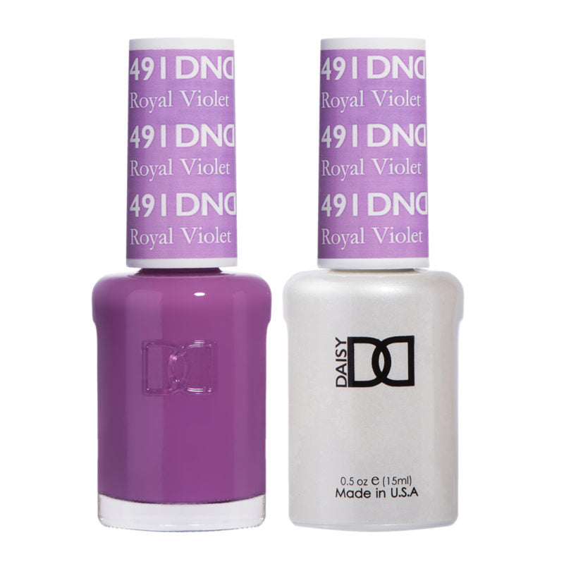 DND Royal Violet Gel polish & Lacquer Duos #491