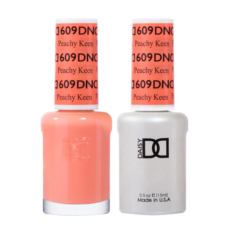 DND Peachy Keen gel polish & Lacquer Duos #609