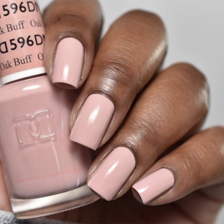 DND Oak Buff gel polish & Lacquer Duos #596