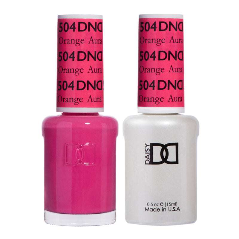 DND Orange Aura Gel polish & Lacquer Duos #504